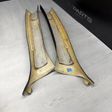 2001-2006 BMW M3 E46 Coupe Front Left Right A Pillar Trim Cover Black OEM