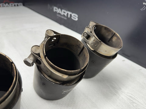 15-20 BMW F80 F82 F83 F87 M2 M3 M4 Carbon Fiber Exhaust Tips Akrapovic