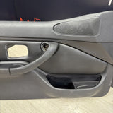 96-02 BMW Z3M Front Left Driver Door Card Panel Cover Trim Leather Black