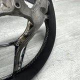 PORSCHE 991 GT3 991.2 GT 3 RS 997.2 BLK LEATHER PDK SHIFT STERRING WHEEL RED TOP