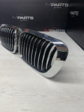 BMW 01-06 E46 M3 Front Kidney Grilles Chrome 51138208685 51138208686