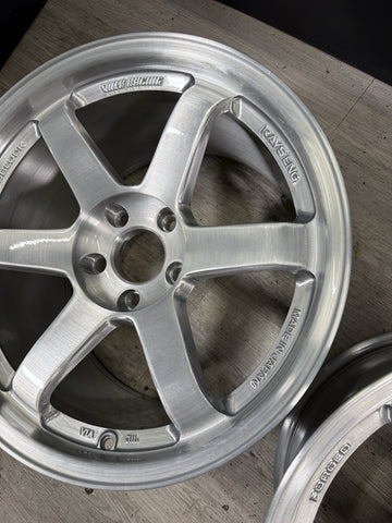 Volk Racing TE37 18” Wheels Rims 18x19.5 ET22 18x11 ET37 5x120 BMW E9X F8X M3