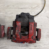 01-06 E46 M3 Rear Brake Calipers Left Right Pair Set Original Red