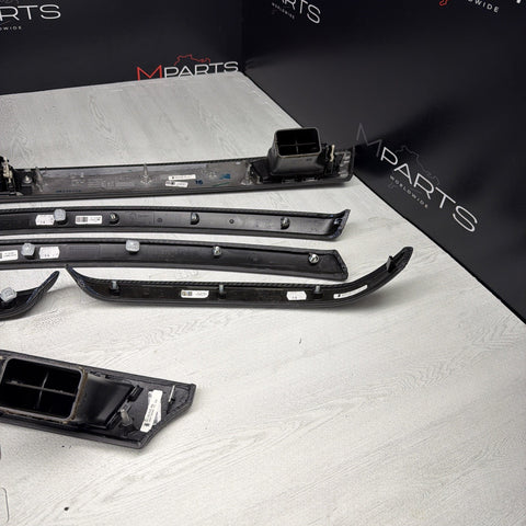 08-11 BMW E90 M3 Sedan Interior Dashboard Door Leather Carbon Fiber Trim Set OEM