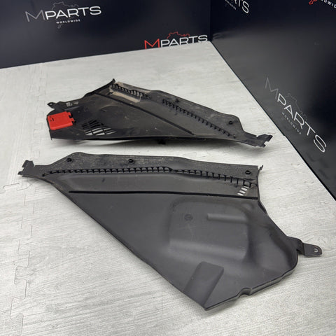 15-20 BMW F80 F82 F83 M3 M4 WINDSHIELD WIPER COWL COVERS TRIM PANELS 8059697