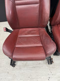 BMW 06-07 E60 M5 Sedan Front Seats Leather Heated Indianapolis Red