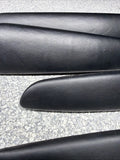 01-06 BMW E46 M3 Convertible Door Upper Arm Rest Armrest Pads Black