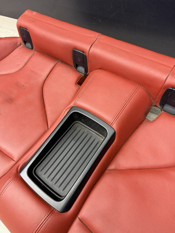 BMW F82 M4 Coupe 15-20 Rear Back Seats Cushion Sakhir Orange Leather Bench
