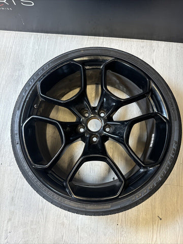 OEM Lamborghini Huracan Giano 20x8.5 Front Rim Wheel Gloss Black 4T0601017