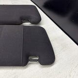 01-06 BMW E46 M3 Coupe Right Left Sun Visors Shade Mirror Black OEM *Peel*