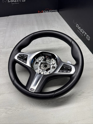 BMW 19-25 M340i 330i G20 M-Sport Front Leather Steering Wheel Complete OEM