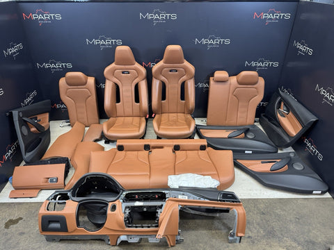 BMW F80 M3 15-20 Amaro Brown Front Competition Seats Interior Dash *Notes*