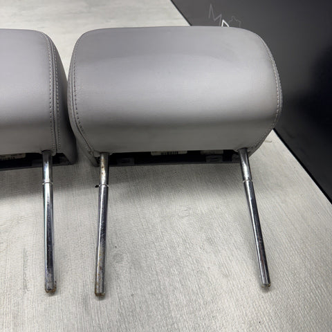 2001-2006 BMW E46 M3 Convertible Grey Rear Headrests Head Rests Pair OEM