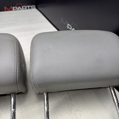 2001-2006 BMW E46 M3 Convertible Grey Rear Headrests Head Rests Pair OEM