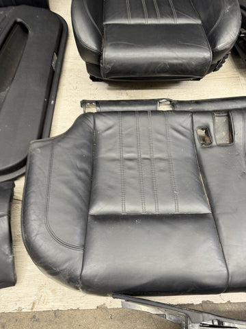 BMW F10 M5 11-16 FRONT HEATED ACTIVE SEATS BLACK MERINO DOOR PANELS BENCH 71k