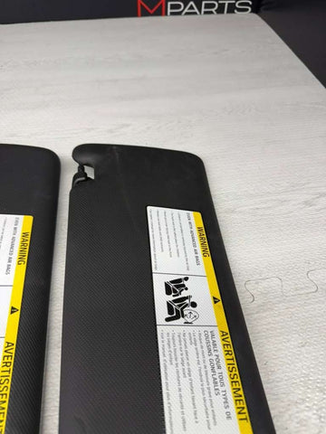 15-20 BMW F82 M4 Left & Right Interior Sun Visor Pair Black OEM