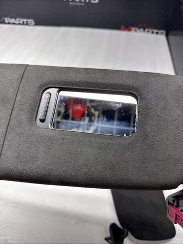 2006-2010 BMW E63 650i M6 Coupe Sun Visors Pair Alcantara OEM *Sticker Flaw