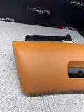 99-03 BMW E39 M5 Right Passenger Dashboard Glove Box Leather Caramel OEM