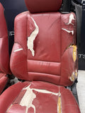 01-06 BMW E46 M3 Convertible Interior Front Heated Seats Imola Red