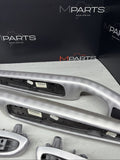 01-06 BMW E46 3 Series M3 Coupe Interior Armrests Trim Set Aluminum *Tab