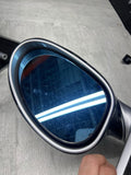 01-06 BMW E46 M3 Side View Door Mirrors Pair Carbon Fiber / Titanium Silver