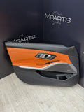 BMW 21-26 G80 M3 Front Left Kyalami Orange Leather Door Panel