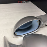 01-06 BMW E46 M3 Side View Door Mirrors Pair Titanium Silver *Notes*