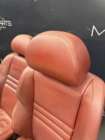 BMW 06-07 E60 M5 Sedan Front Seats Leather Heated Indianapolis Red