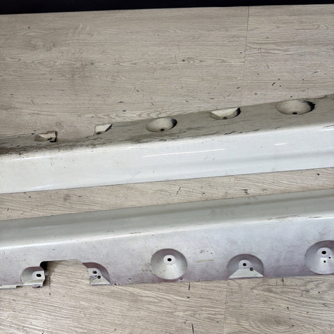 01-06 BMW E46 M3 Rocker Panel Side Skirts OEM Alpine White *Notes*