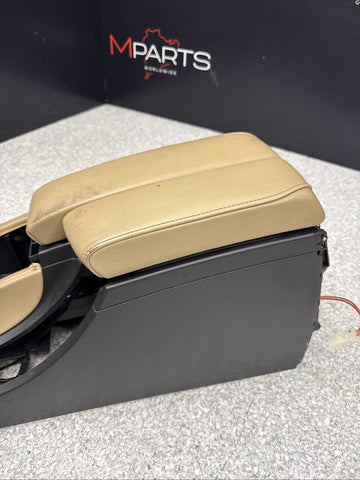 08-13 BMW E90 E92 E93 M3 Front Center Console Armrest Extended Leather Bamboo