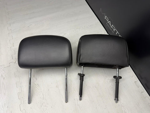 2001-2006 BMW E46 M3 Convertible Black Rear Headrests Head Rests Pair *NOTES*