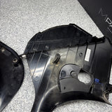 01-06 BMW E46 M3 Left Right Kick Dead Pedals Covers Trims Panels Genuine Black