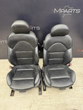 BMW E46 M3 Coupe Front Sport Seats Pair Black Napa Leather 2001-2006 OEM