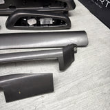 01-06 BMW E46 M3 Convertible Interior Armrests Trim Set Titan Shadow Black