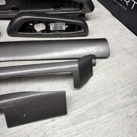 01-06 BMW E46 M3 Convertible Interior Armrests Trim Set Titan Shadow Black