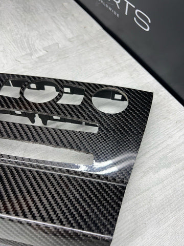 BMW Radio HVAC Climate Control Center Trim 5 Series E60 M5 OEM Carbon Fiber