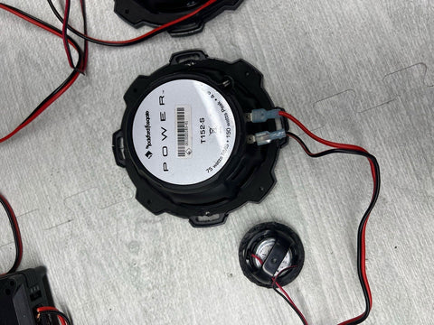 ROCKFORD FOSGATE POWER T152-S 5.25" COMPONENT SPEAKERS TWEETERS CROSSOVERS