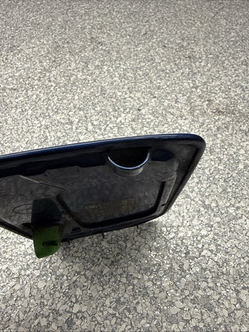 01-06 BMW E46 M3 Rear Fuel Gas Tank Flap Filler Lid Cover Cap Topaz Blue OEM