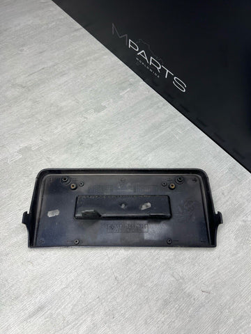 BMW E46 M3 01-06 Front License Plate Base 51112694726 2694726 Carbon Black OEM