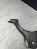 OEM 01-06 BMW E46 M3 Lower Steering Wheel Trim Cover Plate Titan Shadow Grey