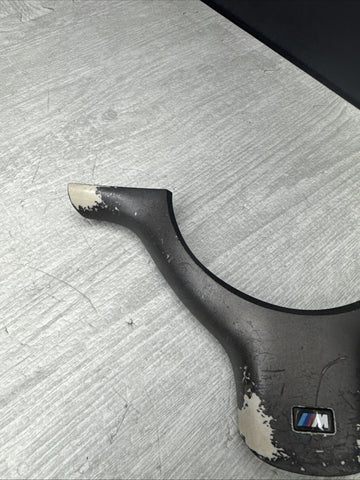 OEM 01-06 BMW E46 M3 Lower Steering Wheel Trim Cover Plate Titan Shadow Grey