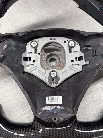 08-13 BMW E90 E92 E93 M3 OHC Carbon fiber Steering Wheel Tri Stitched Manual