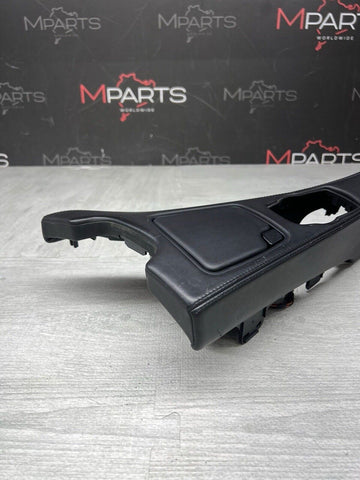 Black Leather Center Console Trim 13-16 BMW F06 M6