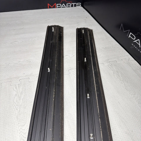 96-99 BMW E36 M3 Coupe Door Sills Trims Pair Black OEM