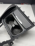 15-20 BMW F80 F82 F83 M3 M4 Front Cup Holder White Stitching Carbon Fiber Trim