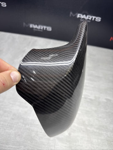 BMW F80 F82 F83 M3 M4 15-20 Front Left Carbon Fiber Mirror Cap OEM 2348099