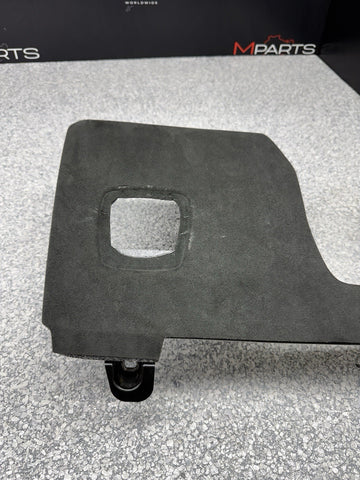 17-25 PORSCHE CAYMAN GT4 FRONT LEFT LOWER DASH ALCANTARA COVER PANEL