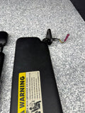07-13 BMW E93 CONVERTIBLE 328I 335I M3 Left & Right Sun Visor Pair Black OEM