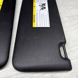08-13 OEM BMW E92 328 335 M3 Coupe Sun Visors Black Vinyl