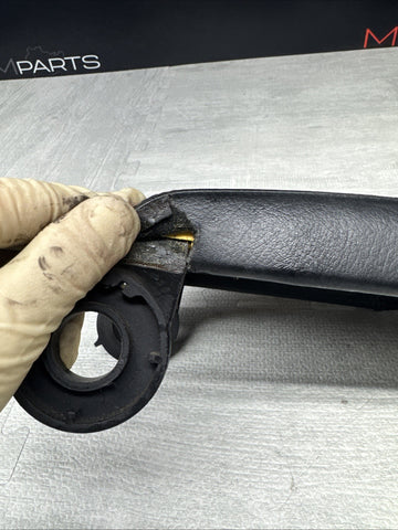 01-06 BMW E46 M3 Center Console Armrest Arm Rest Black Leather *Ripped*